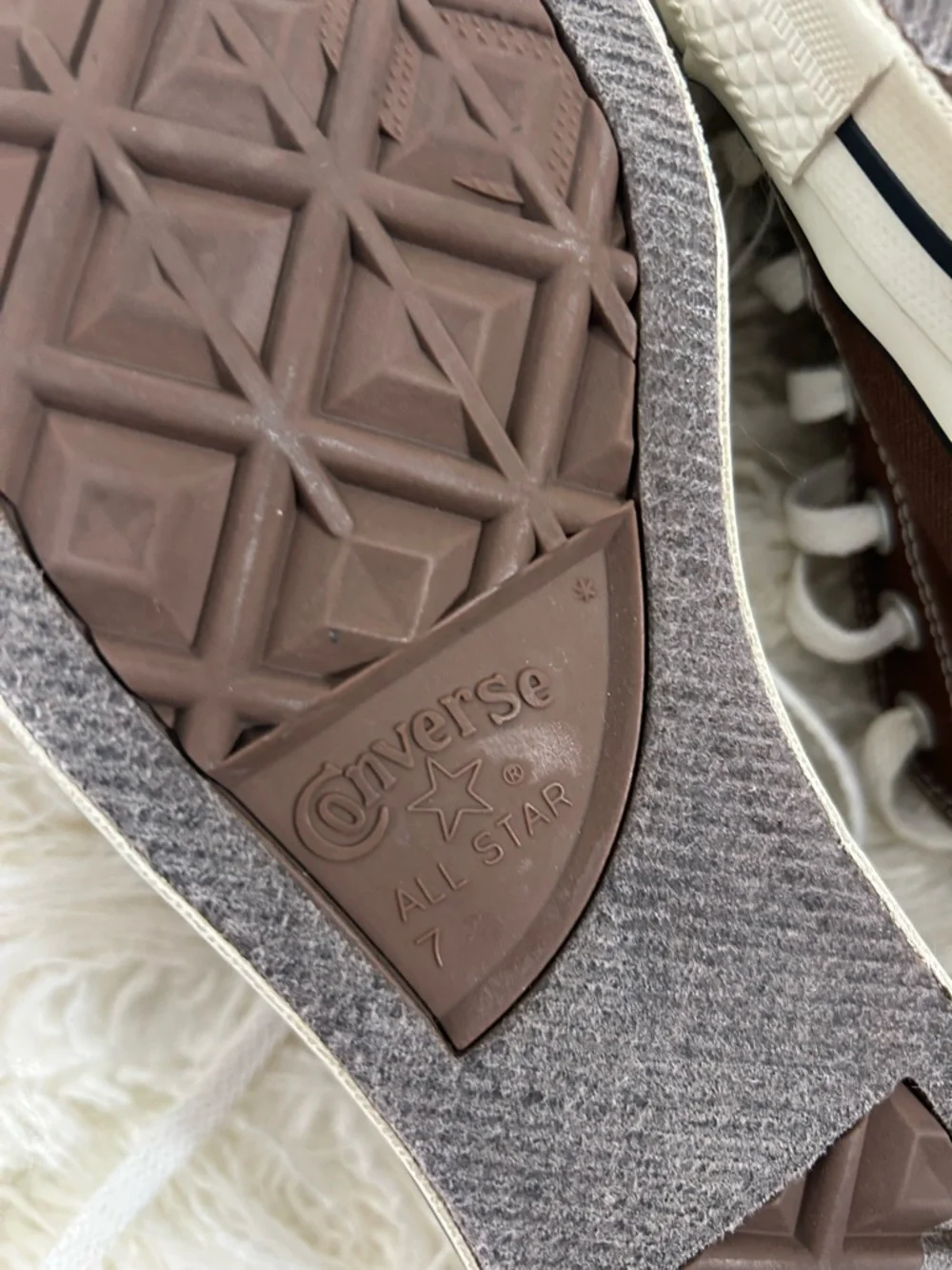 Converse Chuck Taylor All Star Chocolate Brown Sneakers Size 7 - Picture 5 of 5